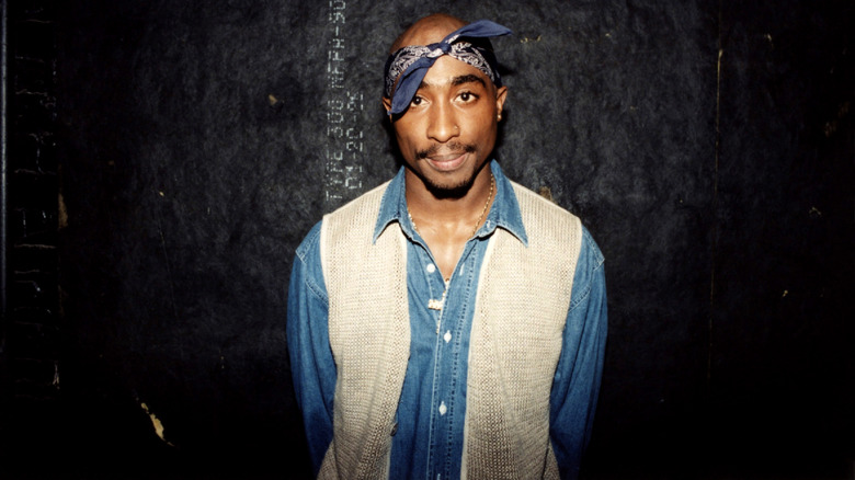 Tupac Shakur backstage in 1994