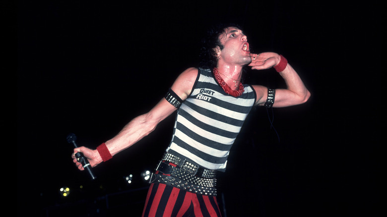 Kevin DuBrow onstage with Quiet Riot