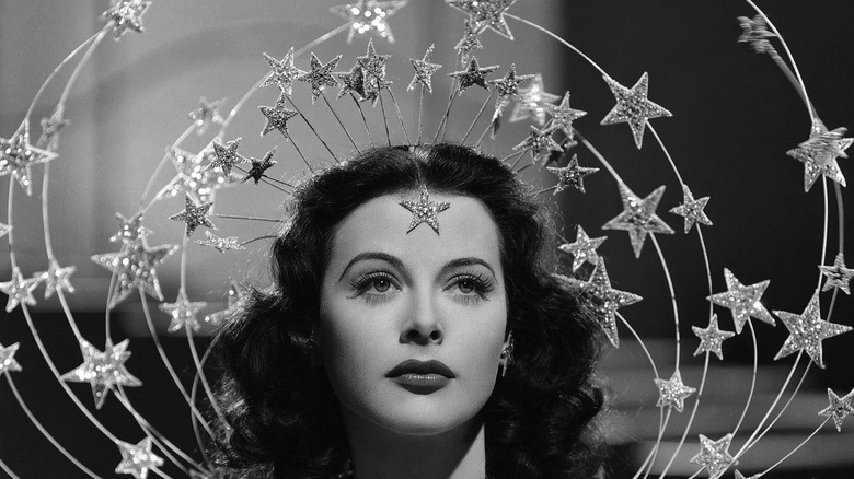 woman with a star head piece
