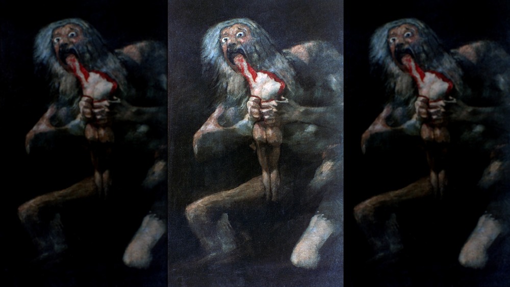 Saturn devouring his son, by Goya
