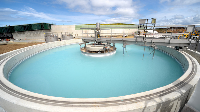 Water being remineralized
