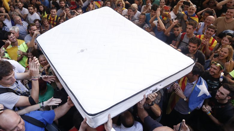 mattress crowd surfing