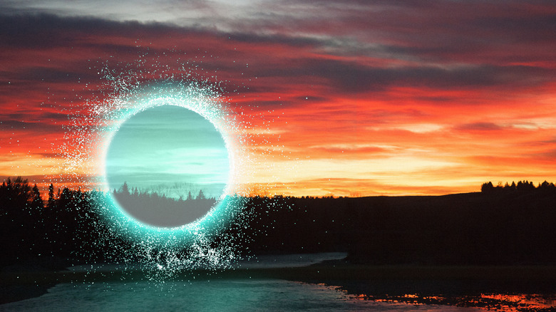Lake portal to alternative world