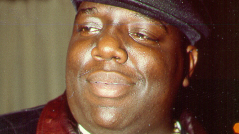 Rapper The Notorious B.I.G. in the 1990s