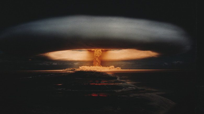 Massive nuclear mushroom cloud