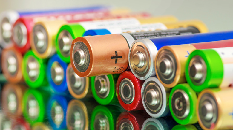 A collection of modern batteries
