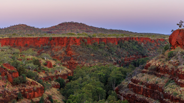 A photograph of rocks in Australia's Pilbara.