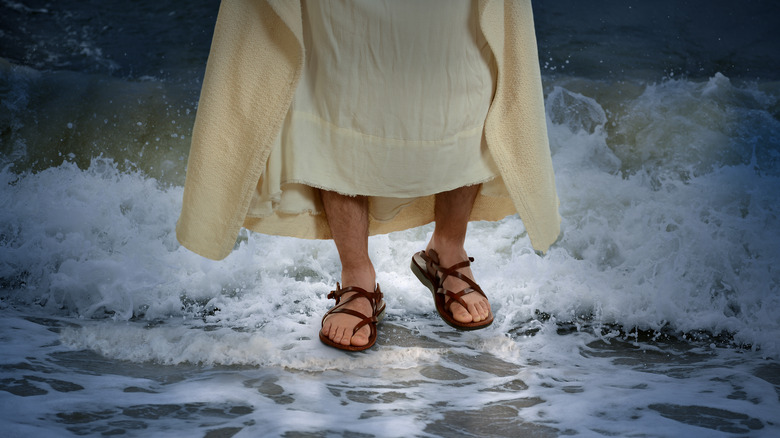 Jesus walks on water