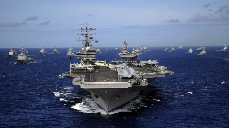 U.S. Carrier fleet at sea