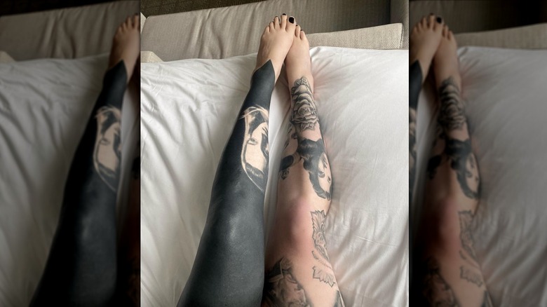 Von D blacked out tattoos