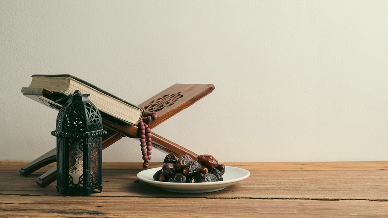 The Al Quran on a stand