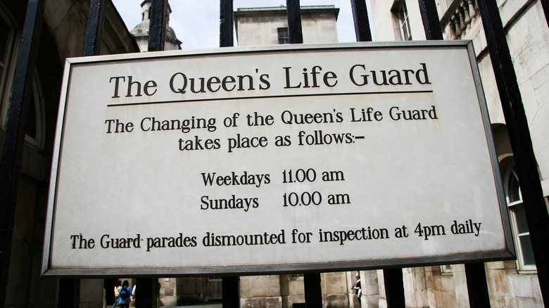 Life Guard ceremony sign