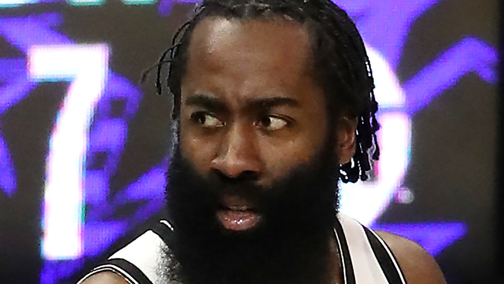 James Harden on court