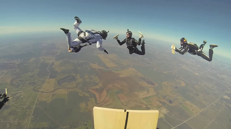 Jason David Frank skydiving