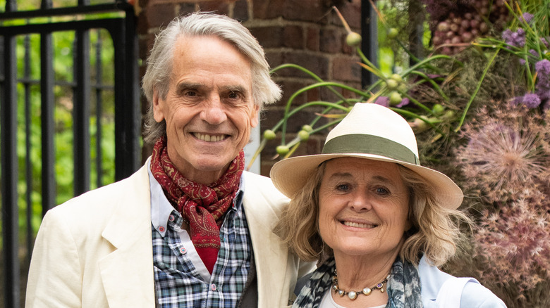 Jeremy Irons and Sinéad Cusack smiling