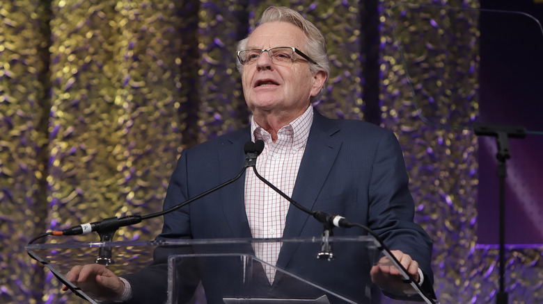 Jerry Springer at podium