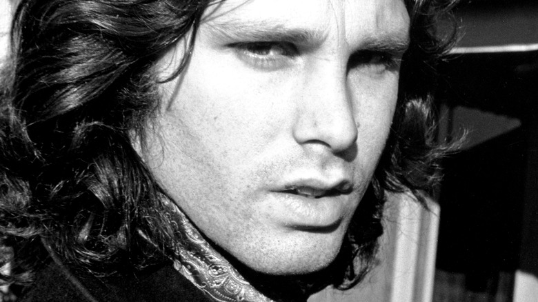 Jim Morrison scowling