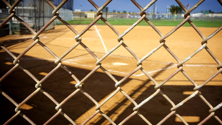 Empty baseball field