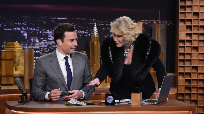 Jimmy Fallon and Joan Rivers, 2017