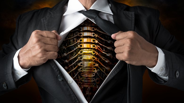 robot businessman