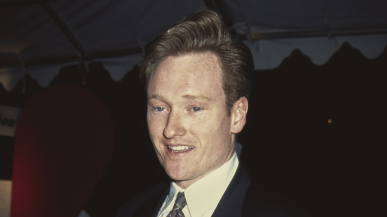 Conan O'Brien looking off in 1993