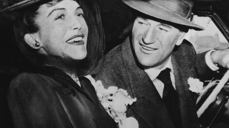 Esperanza Baur and John Wayne