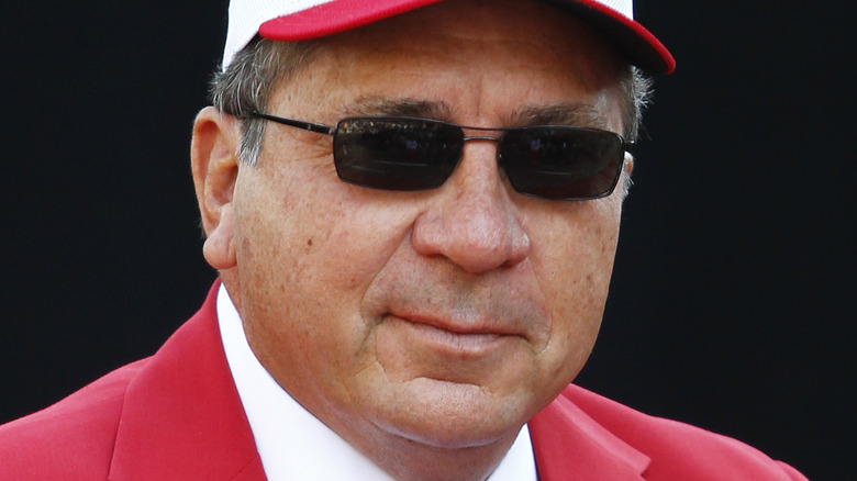 Johnny Bench serious