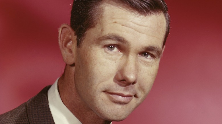 Young Johnny Carson poses for a portrait