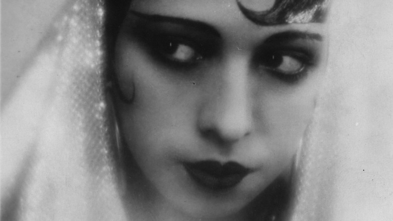Josephine Baker in a veil