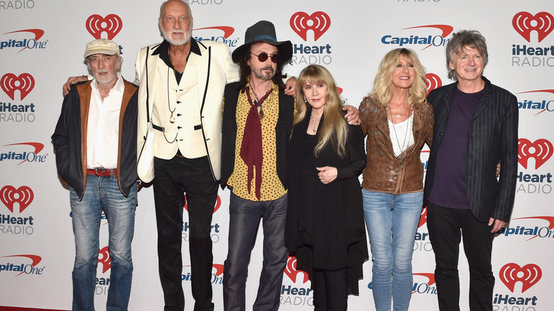 Fleetwood Mac posing for a photo