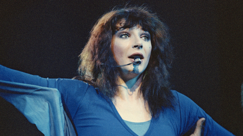 Kate Bush singing onstage in 1979