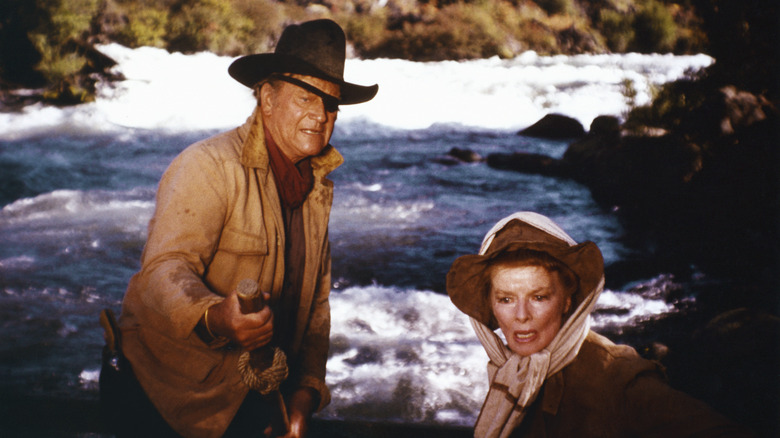 John Wayne Katharine Hepburn rooster cogburn