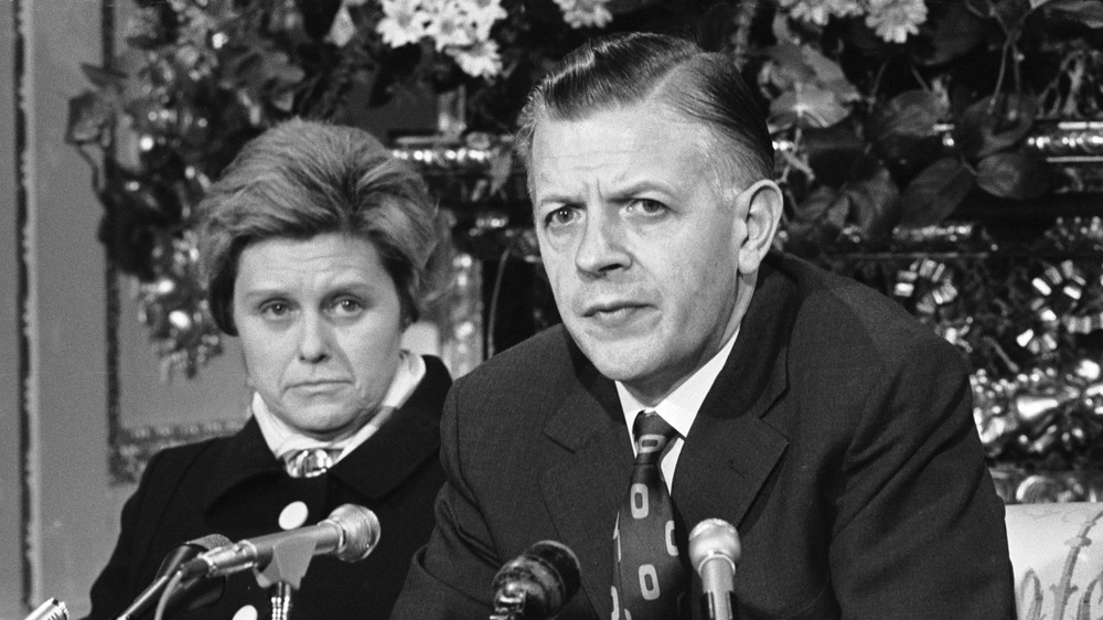 Mr James Cross with his wife