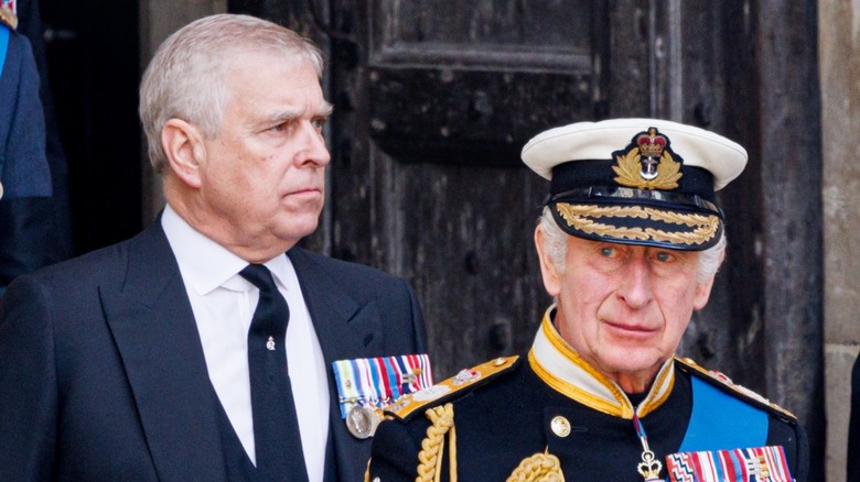 Prince Charles and Prince Andrew