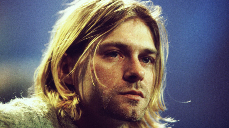 Kurt Cobain looking on