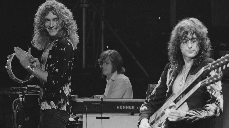 Led Zeppelin performing
