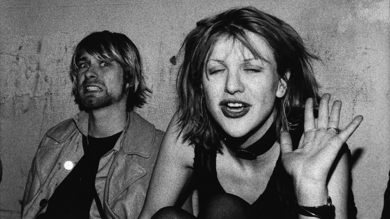 Kurt Cobain and Courtney Love