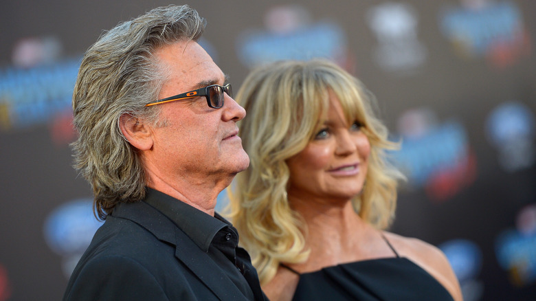 Kurt Russell and Goldie Hawn at an event
