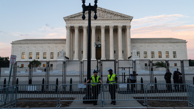 SCOTUS under heavy guard