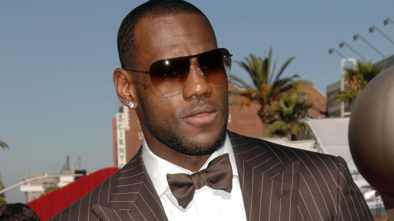 LeBron James in a tux