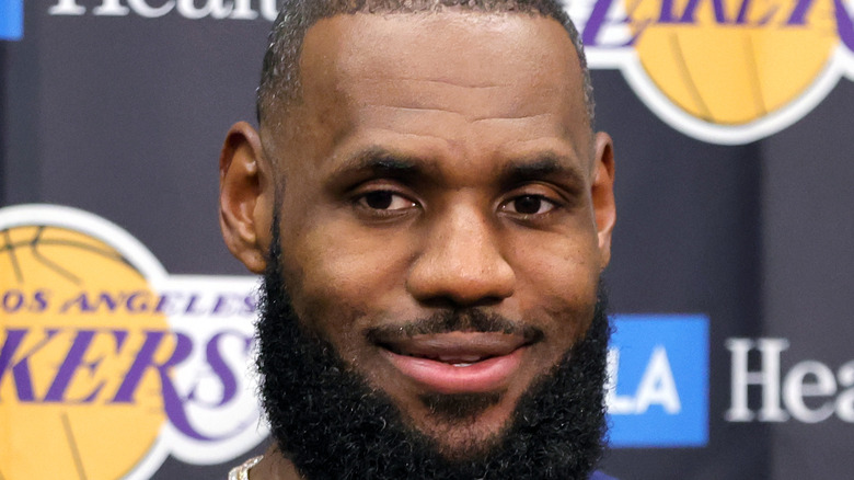 LeBron James smiling