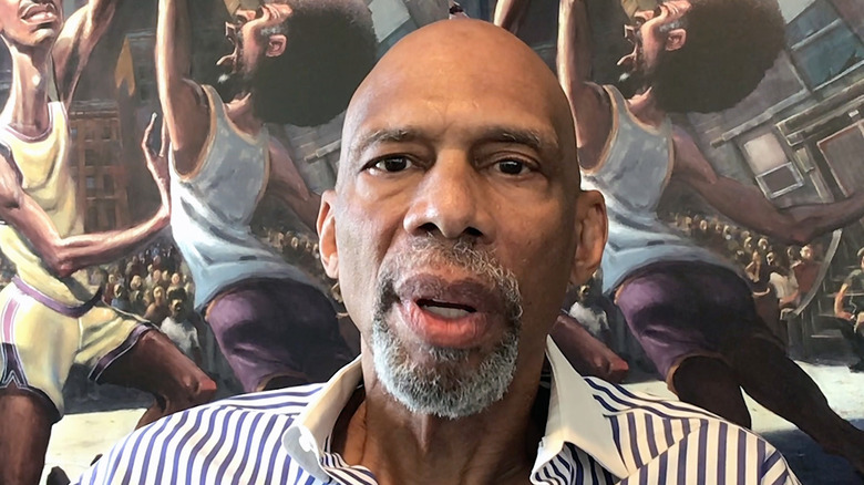 Kareem Abdul-Jabbar talking