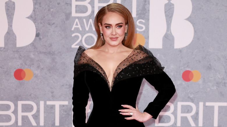 Adele posing