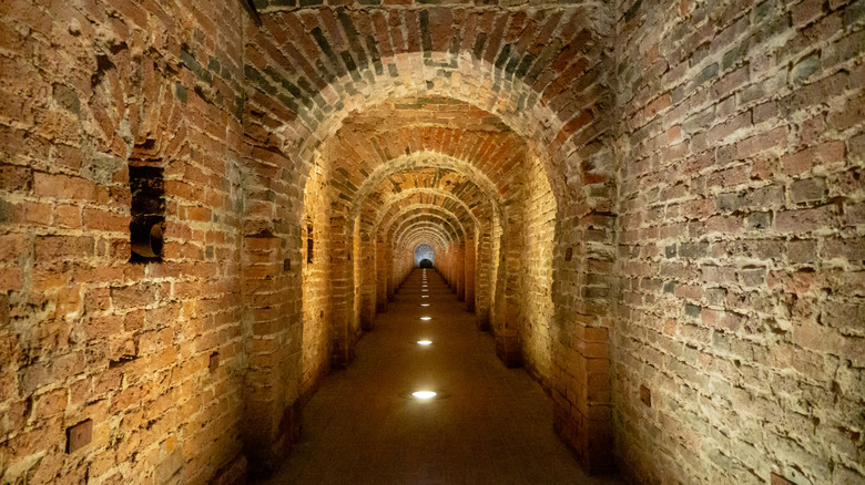 Underground castle path