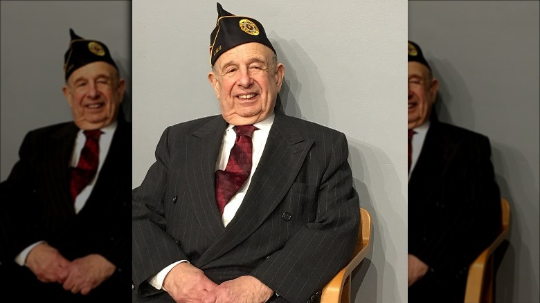 Guy Stern sat smiling in uniform
