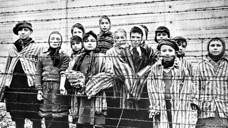 child prisoners at liberation of auschwitz
