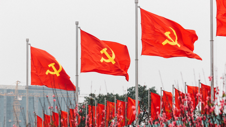 communist flags in vietnam