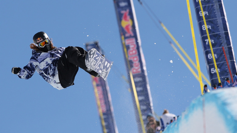 Shaun White on the halfpipe 