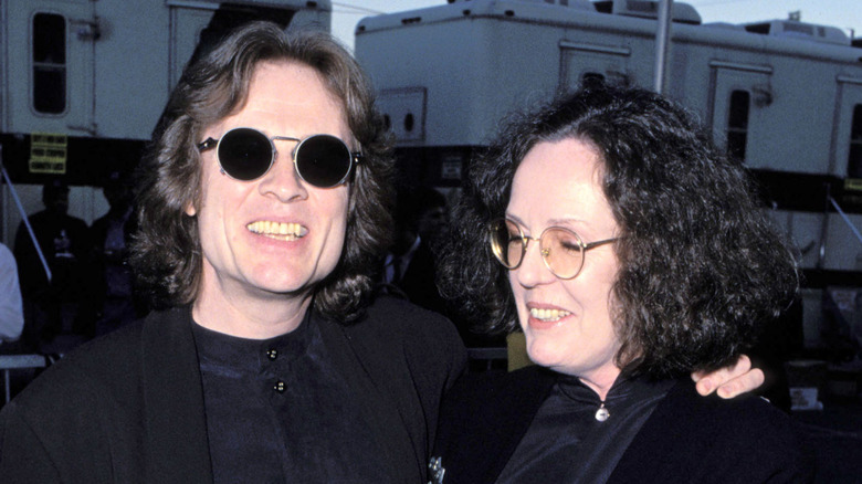 John Paul Jones and wife Maureen on the red carpet of the American Music Awards