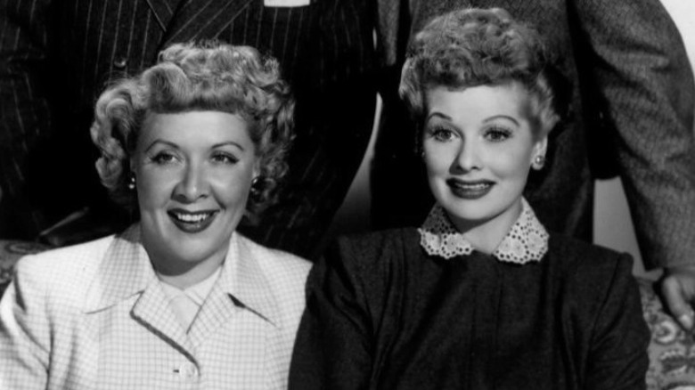 Lucille Ball and Vivian Vance smiling